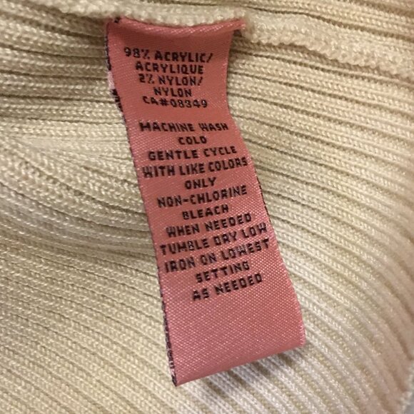 Soft Cream Pointelle Knit Half-Sleeve Wrap Top - Picture 9 of 13